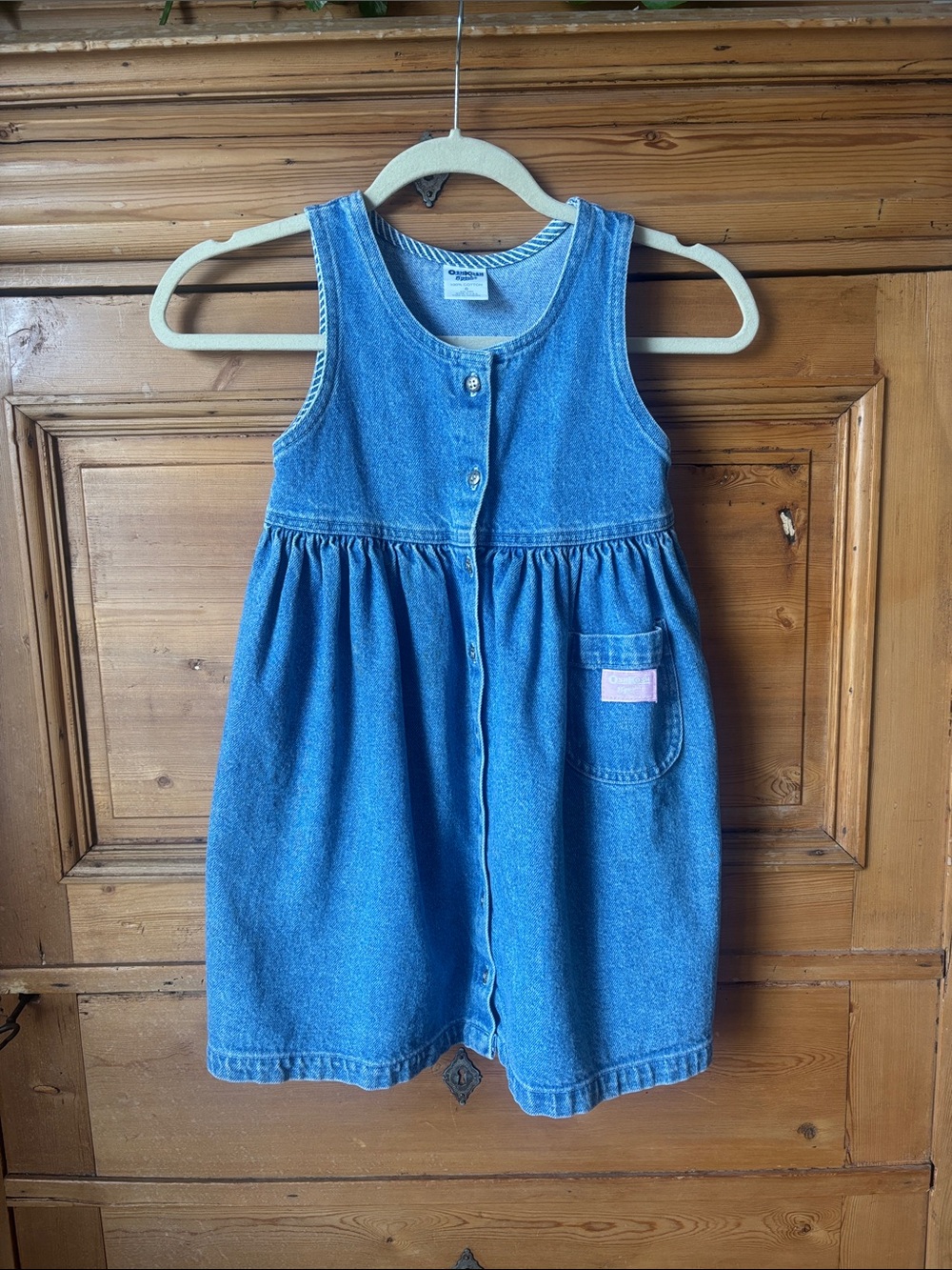 OshKosh B'gosh Blue Denim Button-Front Skirt 90s style